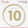 JUEGO DE CUERDAS FENDER PARA GUITARRA ACÚSTICA EXTRA LIGHT 010 - 048