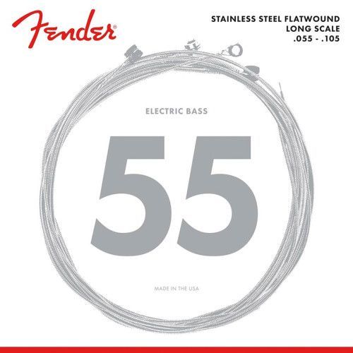 JUEGO DE CUERDAS FENDER PARA BAJO INOXIDABLE PLANO MEDIO