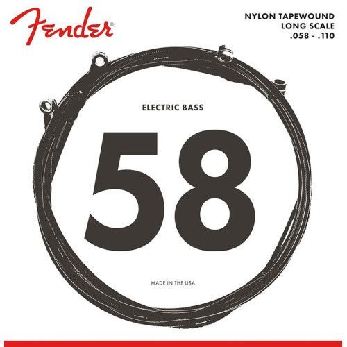 JUEGO DE CUERDAS FENDER PARA BAJO SIN TRASTES NAILON MEDIO