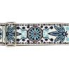 CORREA GAUCHO SERIE DELUXE TRADICIONAL PARA GUITARRA 50mm BLANCO/AZUL