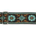 CORREA GAUCHO SERIE DELUXE TRADICIONAL PARA GUITARRA 50mm MARRÓN/AZUL