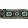CORREA GAUCHO SERIE DELUXE TRADICIONAL PARA GUITARRA 50mm MARRÓN/AZUL