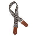 CORREA GAUCHO SERIE DELUXE TRADICIONAL PARA GUITARRA 50mm AMARILLO/NEGRO