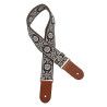 CORREA GAUCHO SERIE DELUXE TRADICIONAL PARA GUITARRA 50mm AMARILLO/NEGRO