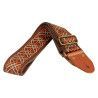 CORREA GAUCHO AUTÉNTICO DELUXE TRADICIONAL PARA GUITARRA 50mm HEBILLA LATÓN BR/OR