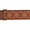 CORREA GAUCHO AUTÉNTICO DELUXE TRADICIONAL PARA GUITARRA 50mm HEBILLA LATÓN BR/OR