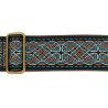 CORREA GAUCHO AUTÉNTICO DELUXE TRADICIONAL PARA GUITARRA 50mm HEBILLA LATÓN BK/BU