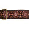 CORREA GAUCHO AUTÉNTICO DELUXE TRADICIONAL PARA GUITARRA 50mm HEBILLA LATÓN BL/PK