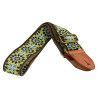 CORREA GAUCHO AUTÉNTICO DELUXE TRADICIONAL PARA GUITARRA 50mm HEBILLA LATÓN BK/BU/GN