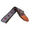 CORREA GAUCHO AUTÉNTICO DELUXE TRADICIONAL PARA GUITARRA 50mm HEBILLA LATÓN BK/BU/PK