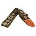 CORREA GAUCHO AUTÉNTICO DELUXE TRADICIONAL PARA GUITARRA 50mm HEBILLA LATÓN BK/GN