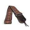 CORREA GAUCHO SERIE TRADICIONAL PARA GUITARRA 50mm CUERO ROJO Y GRIS