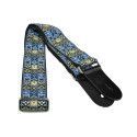 CORREA GAUCHO SERIE TRADICIONAL PARA GUITARRA 50mm MOSAICO AZUL