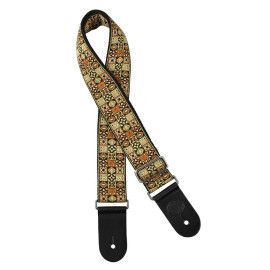 CORREA GAUCHO SERIE TRADICIONAL PARA GUITARRA 50mm MOSAICO DORADO