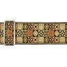 CORREA GAUCHO SERIE TRADICIONAL PARA GUITARRA 50mm MOSAICO DORADO