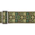 CORREA GAUCHO SERIE TRADICIONAL PARA GUITARRA 50mm MOSAICO VERDE