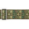 CORREA GAUCHO SERIE TRADICIONAL PARA GUITARRA 50mm MOSAICO VERDE