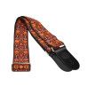 CORREA GAUCHO SERIE TRADICIONAL PARA GUITARRA 50mm MOSAICO NARANJA