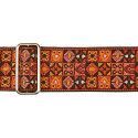 CORREA GAUCHO SERIE TRADICIONAL PARA GUITARRA 50mm MOSAICO NARANJA
