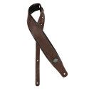 CORREA GAUCHO SERIE ACOLCHADA PARA GUITARRA MARRÓN OSCURO/NEGRA