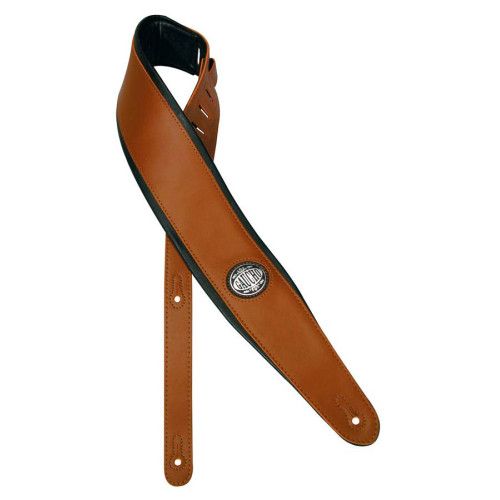 CORREA GAUCHO SERIE DELUXE PARA GUITARRA ACOLCHADA MARRÓN/NEGRA