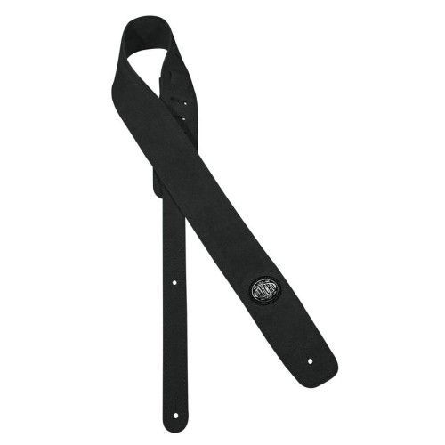 CORREA GAUCHO SERIE SUEDE PARA GUITARRA NEGRA/NEGRA