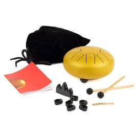 TONGUE DRUM HAYMAN DE 6 DO MAYOR 8 NOTAS DORADO