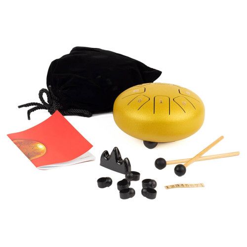 TONGUE DRUM HAYMAN DE 6 DO MAYOR 8 NOTAS DORADO