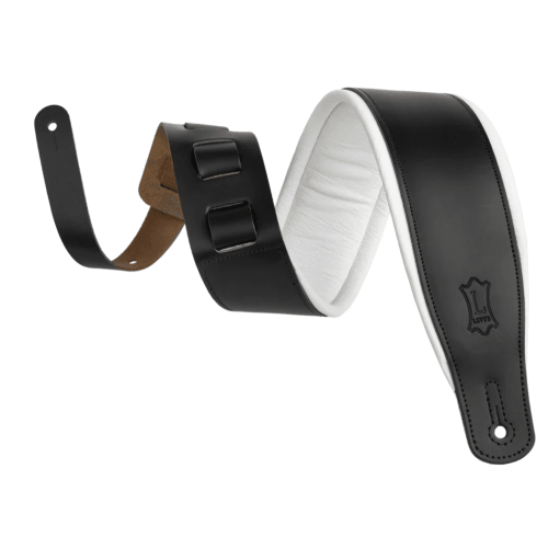Correa Levy´s Amped Leather Series 3"" - Negra y Blanca
