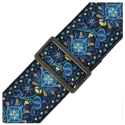 Correa Levy's Vintage Hootenanny Series 2"" con soporte para púas - Azul